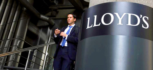 ����������� ����� ��� � 14 ���������������� ��������� Lloyd's ��-�� ���������� � ������������ 130 ���. ���.