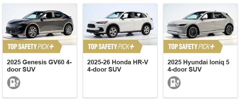 TOP SAFETY PICK Midsize luxury cars