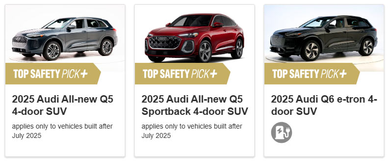 TOP SAFETY PICK Midsize luxury cars