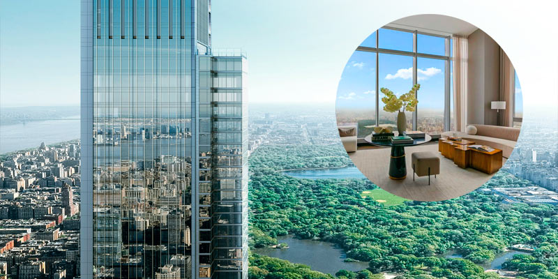 ����� ������� ��������� � ����, ��������� �� �������� �����, ��������� �������� � ��������� Central Park Tower � ���-�����