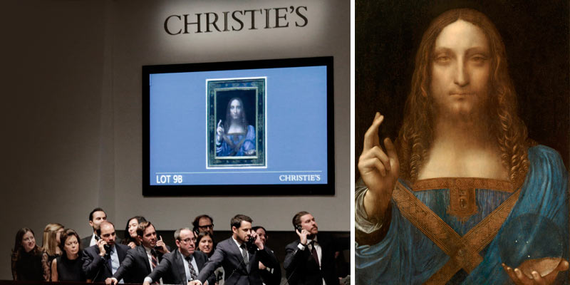 ]����� ������� �������� � ���� ��������� Salvator Mundi (���������� ����), ������������� �������� �� �����